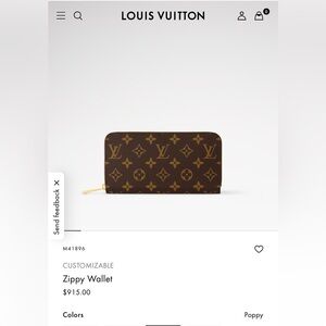 Louis Vuitton Monogram Brown Zippy Wallet